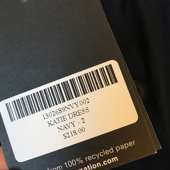 NWT reformation Katie dress navy size 2 XS blue - Picture 7 of 7